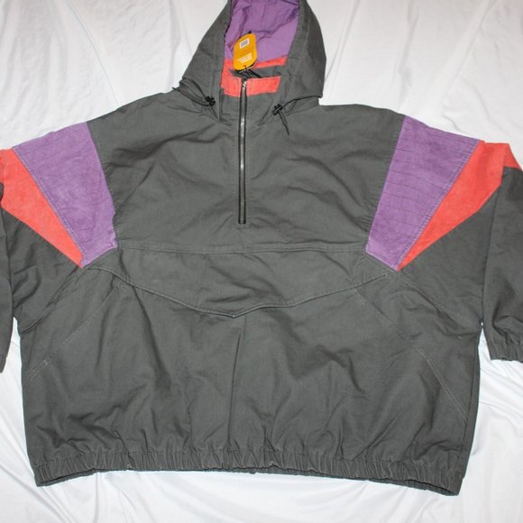 LEVIS Jacket Skateboard Canvas Hoodie Mens Gray Heavy Bomber Cordura Size XXL - Picture 1 of 5